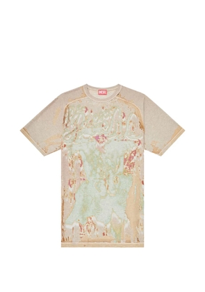 Diesel T-Livo abstract-print T-shirt - Neutrals