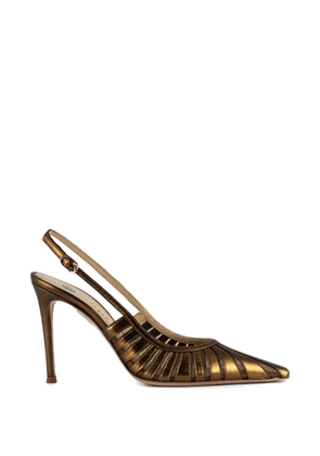 Roberto Festa strap heeled pumps - Gold