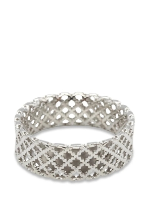 Gucci Pre-Owned 2010s Diamantissima lattice ring - Silver