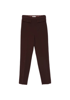 Elisabetta Franchi press-crease trousers - Brown