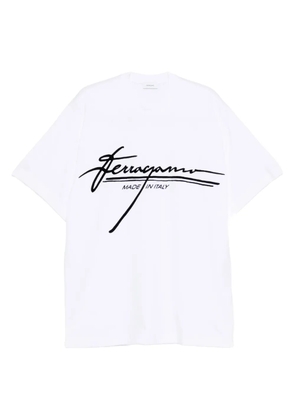 Ferragamo signature-logo T-shirt - White