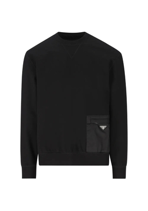 Prada triangle-logo sweatshirt - Black