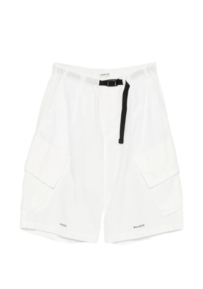 Undercover buckle-fastening shorts - White