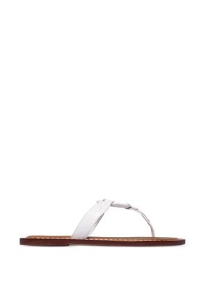 Bernardo Matrix ring-details sandals - White
