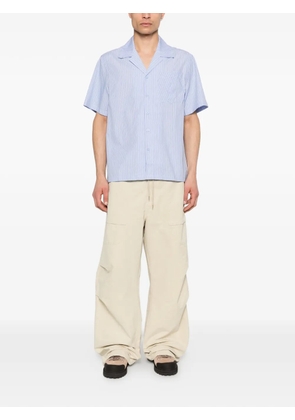 Arte Antwerp fold pocket striped shirt - Blue