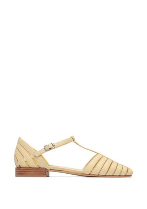 Bernardo Brighton T-strap flat pumps - Neutrals
