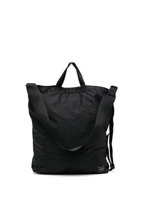 Porter-Yoshida & Co. logo-patch shoulder bag - Black