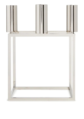 Audo Kubus metal candle holder - Silver