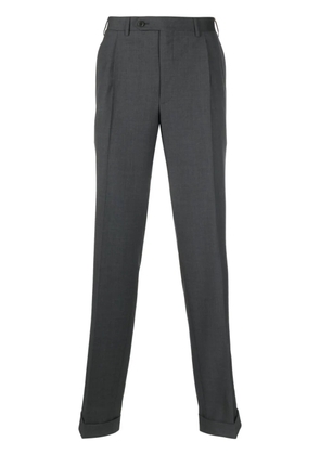 Canali straight-leg wool tailored trousers - Grey