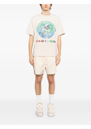 Melt graphic-print T-shirt - Neutrals