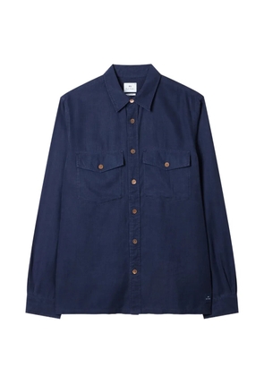 PS Paul Smith lyocell pocket shirt - Blue