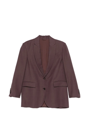 Brunello Cucinelli flap-pocket button blazer - Purple