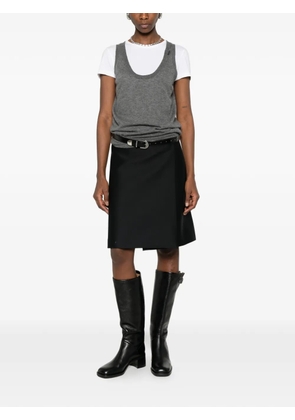 Prada scoop-neck knit top - Grey