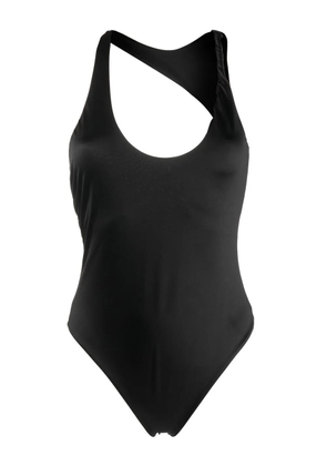 Versace rolled cut-out swimsuit - Black