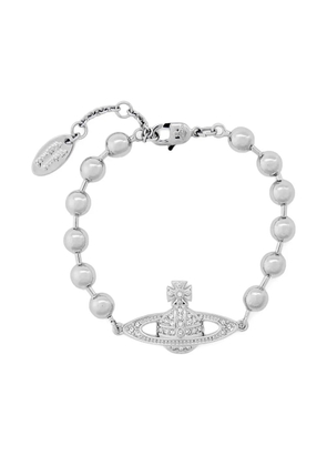 Vivienne Westwood Orb-plaque bead bracelet - Silver