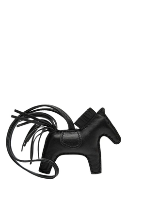 Hermès Pre-Owned 2019 Milo Lambskin Grigri Rodeo Bag Charm PM key chain - Black