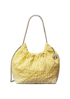 Tory Burch mini Fleming Soft Hobo bag - Yellow