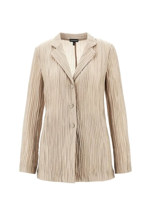 Emporio Armani pleated blazer - Neutrals