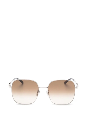 Gucci Eyewear geometric-frame sunglasses - Silver