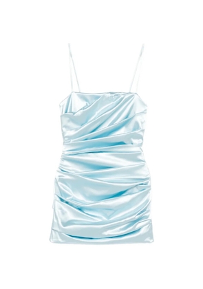 Dolce & Gabbana gathered strappy mini dress - Blue