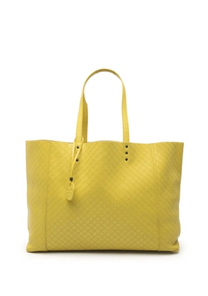 Bottega Veneta Pre-Owned 2012-2025 Leather Intrecciomirage tote bag - Yellow