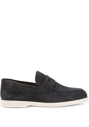 Doucal's mask penny loafers - Blue