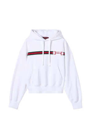 Gucci Web-print hoodie - White