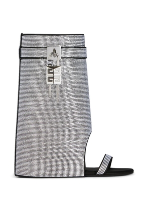 Givenchy lock ankle sandals - Silver