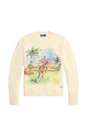 Polo Ralph Lauren printed crew neck sweater - Neutrals