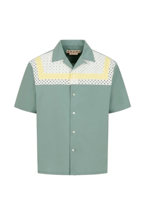 Marni anglaise stripe shirt - Green