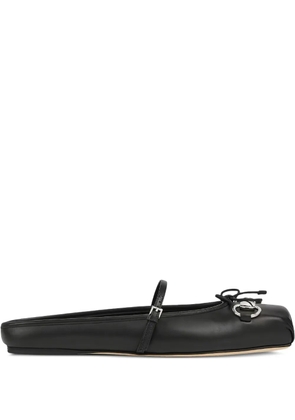 Gucci horsebit-detail ballet flats - Black