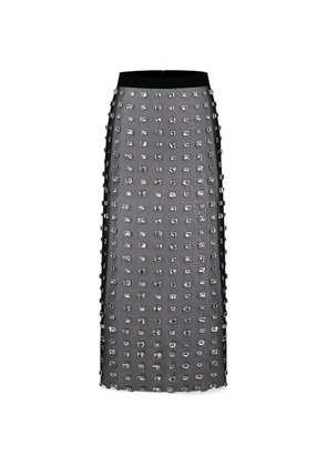 Nuè embellished midi skirt - Black