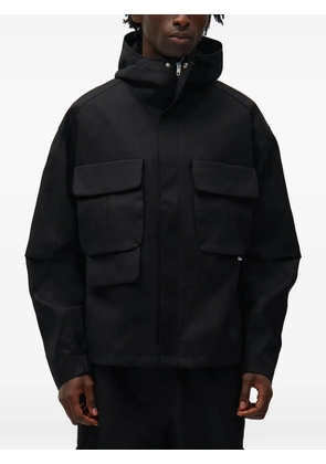Arte Antwerp hooded flap-pocket jacket - Black