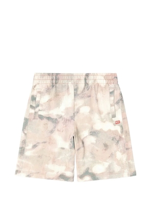 Diesel P-Crone abstract-pattern shorts - Neutrals