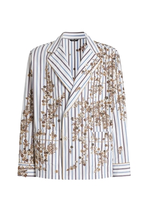 Dolce & Gabbana vanity robe with embroidery - White