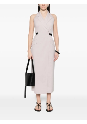 Max Mara flap-pockets midi dress - Neutrals