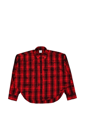 VETEMENTS checked shirt - Red