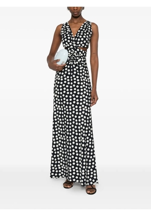 CHIARA BONI La Petite Robe Ayoan polka-dot maxi dress - Black