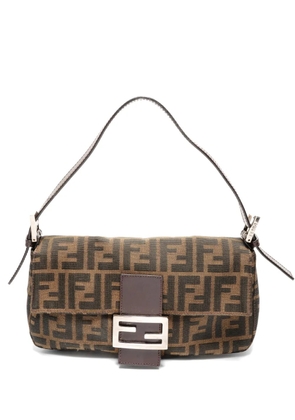 Fendi Pre-Owned 1990s zucca baguette shoulder bag - Black