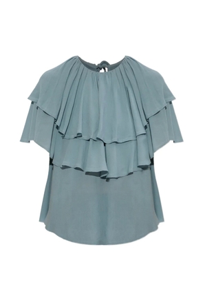 By Malene Birger Nina ruffled blouse - Blue