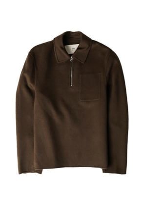 AMI Paris hal-zip jacket - Brown