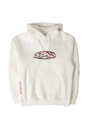 YARDSALE textured-logo hoodie - White