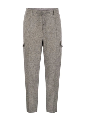 Peserico flap-pocket trousers - Grey