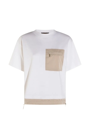 Moorer pocket trim t-shirt - White