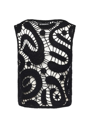 PINKO crochet top - Black