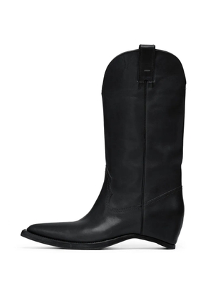 Maison Margiela pointed leather boots - Black