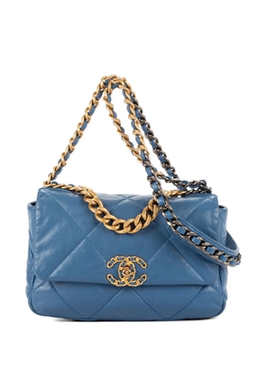 CHANEL Pre-Owned diamond-quilting cahin-strap shoulder bag - Blue