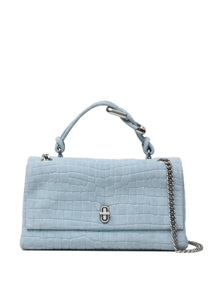 Marc Jacobs The Suede Croc dual-chain shoulder bag - Blue