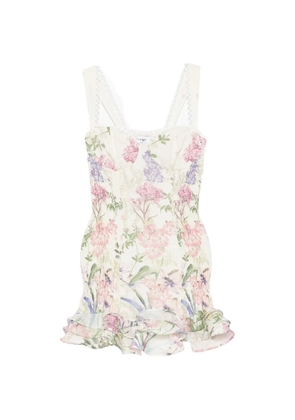 Charo Ruiz Ibiza Sunil floral mini dress - Neutrals