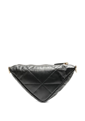 Prada Pre-Owned triangle-shaped quilted cross body bag - Black